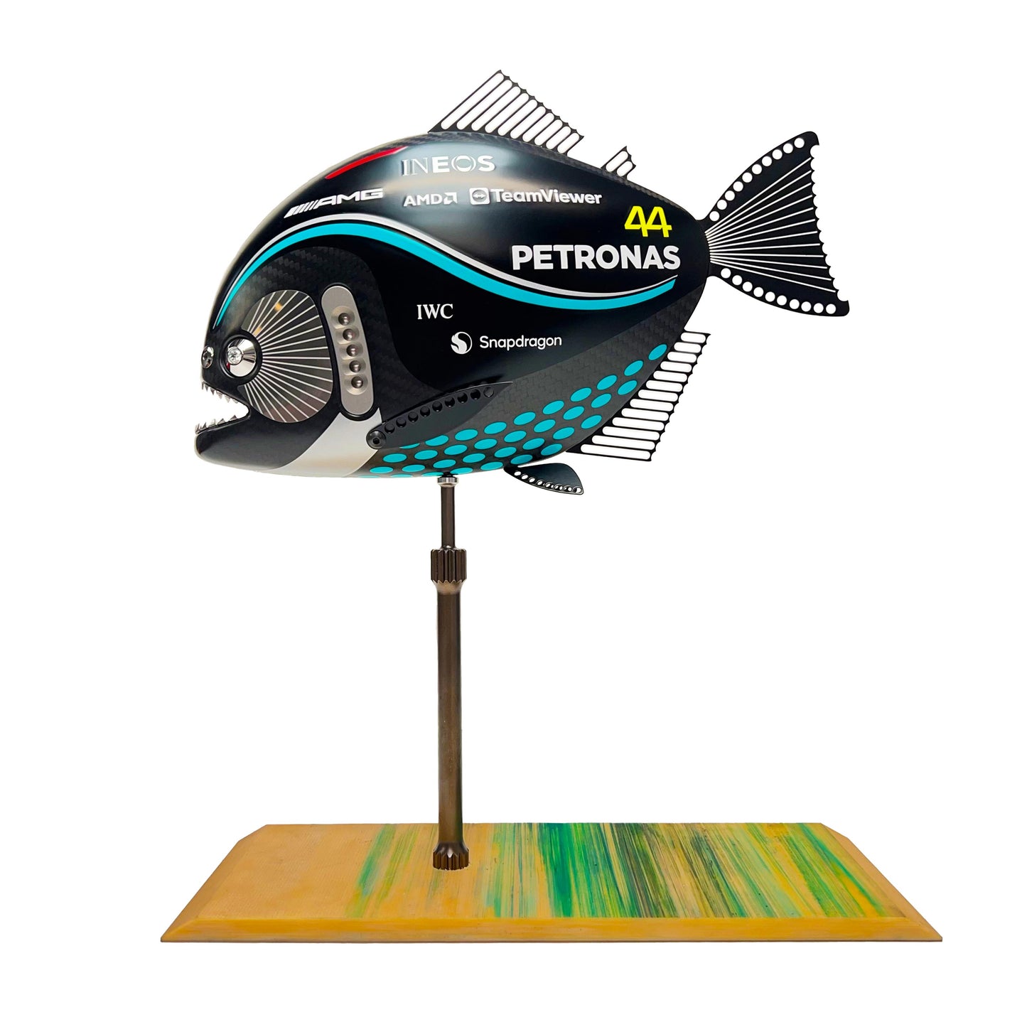 Carbon Fibre Piranha with 2023 Mercedes F1 Livery