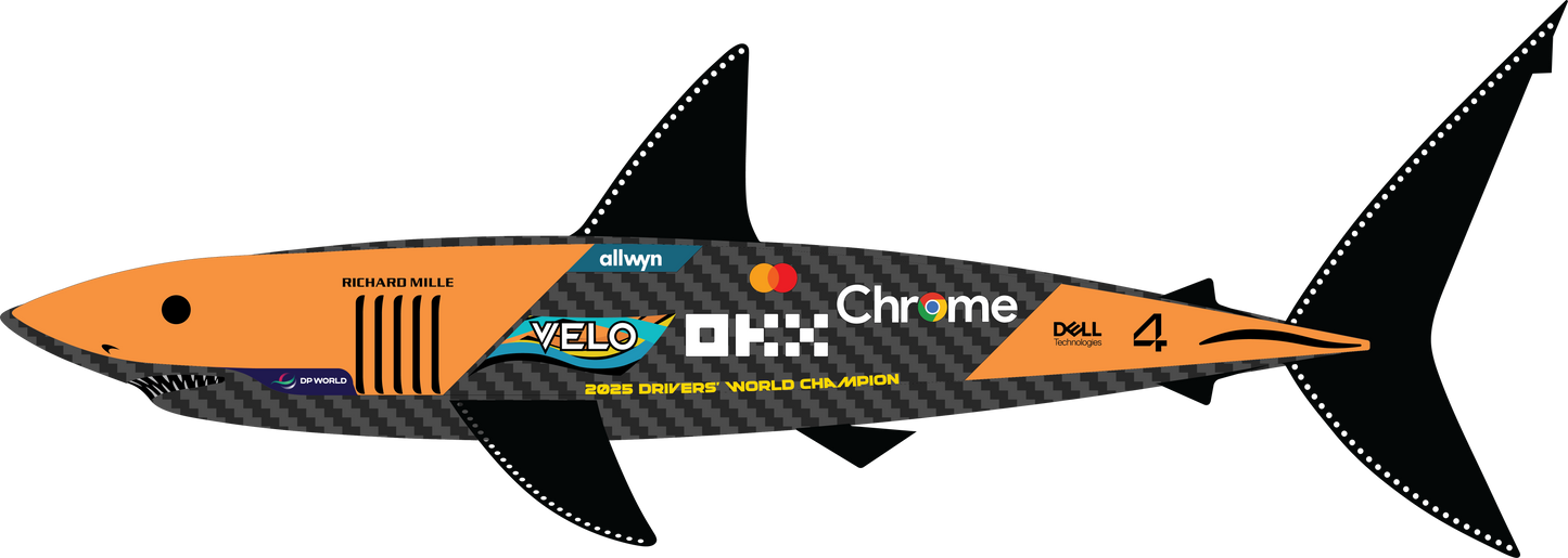 Lando Norris 2025 Driver's World Champion M Mako Sculpture /50