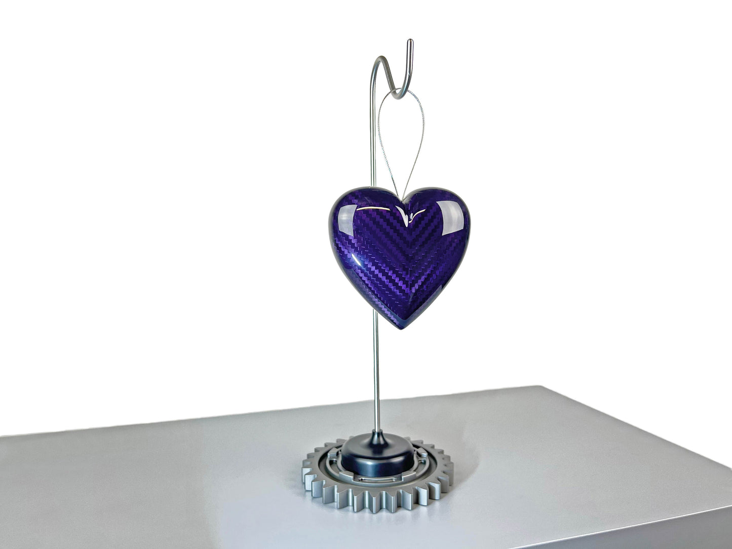 Purple Carbon Heart