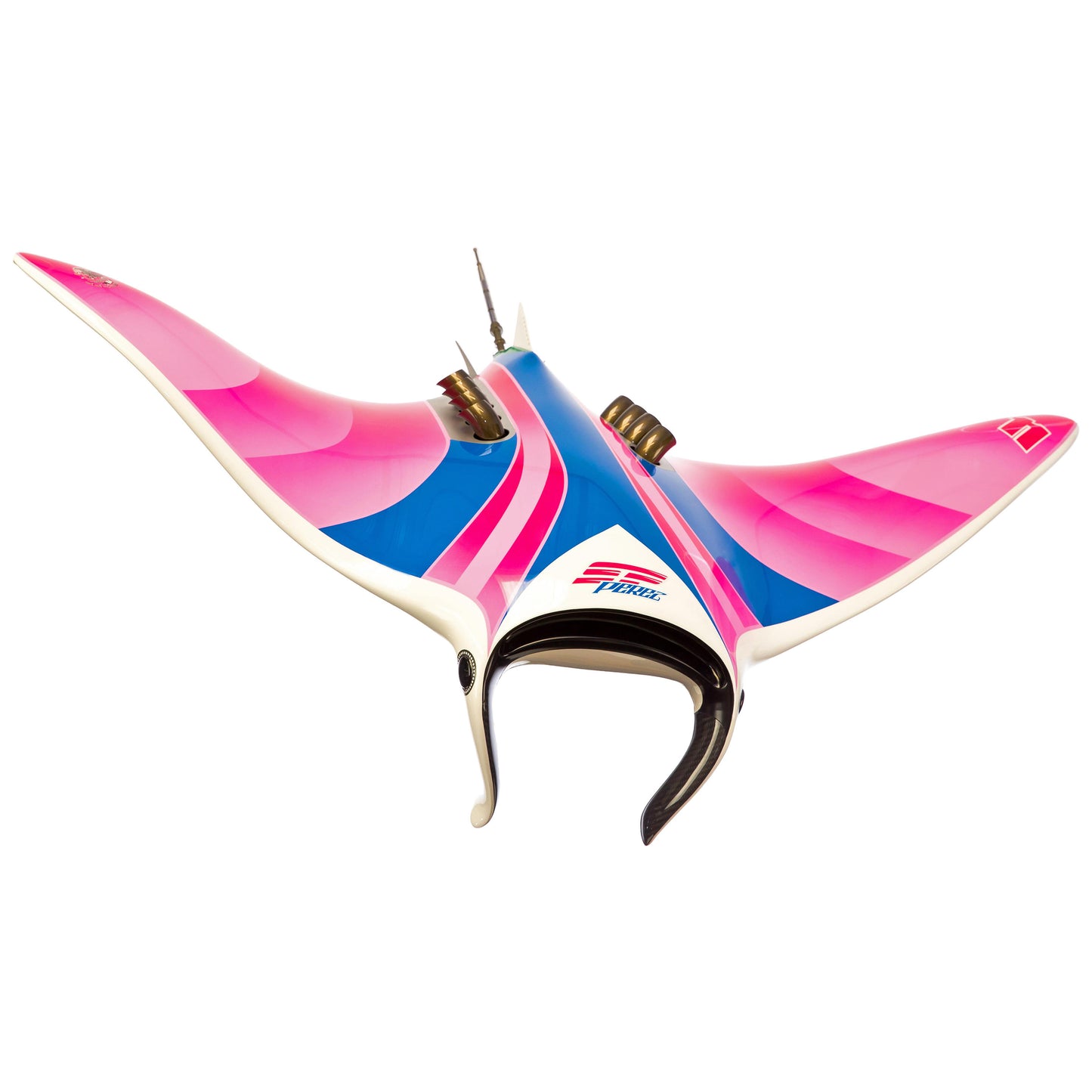 Carbon fibre Manta Ray sculpture with Sergio Perez design