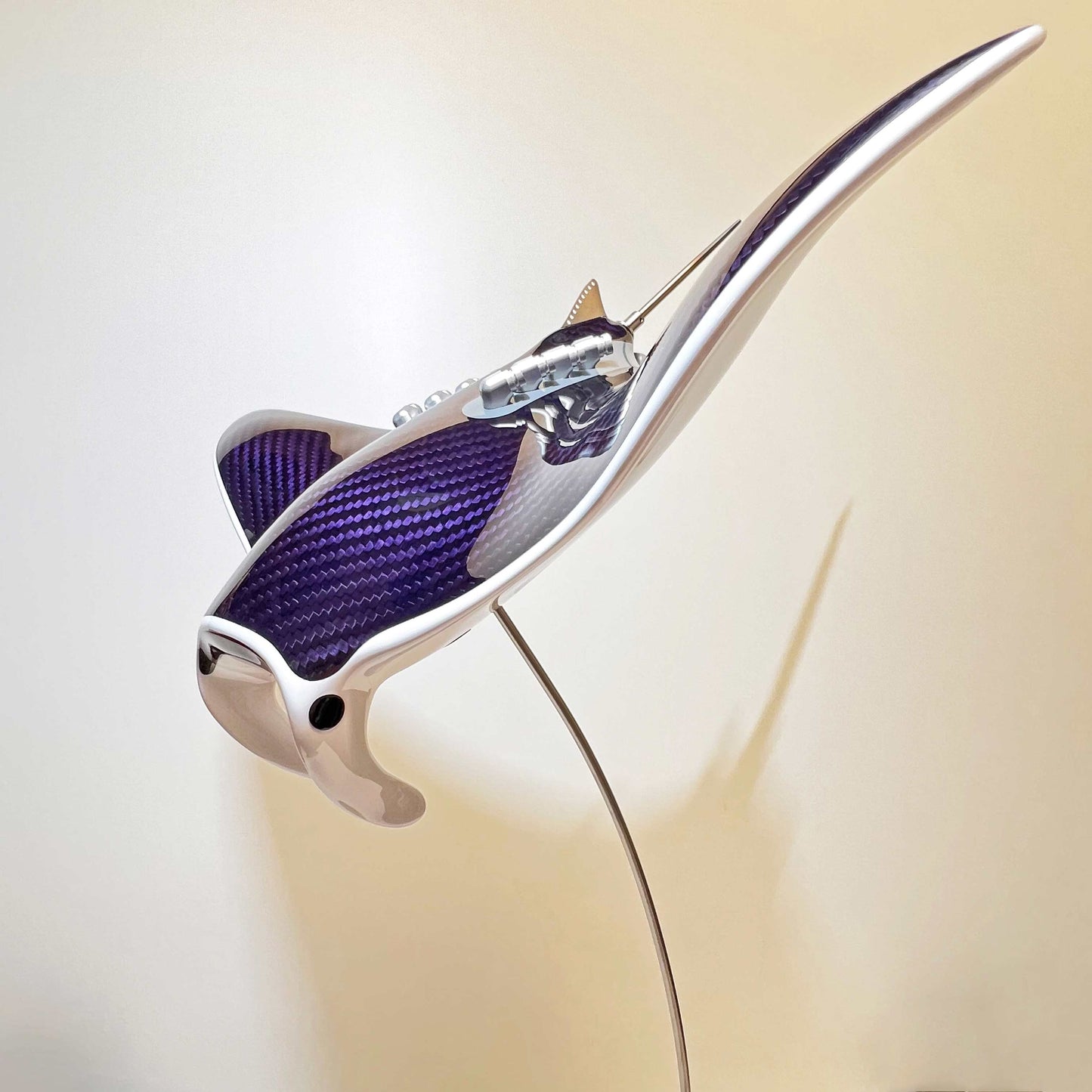 Carbon fibre purple tinted Manta ray