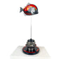 Carbon Fibre Piranha Fish with 2024 Ferrari Inspired F1 Livery on red Pirelli base with F1 wheel nut