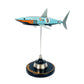 Carbon fibre shark with Gulf Ford GT40 Livery on a black base with Firestone Logo.