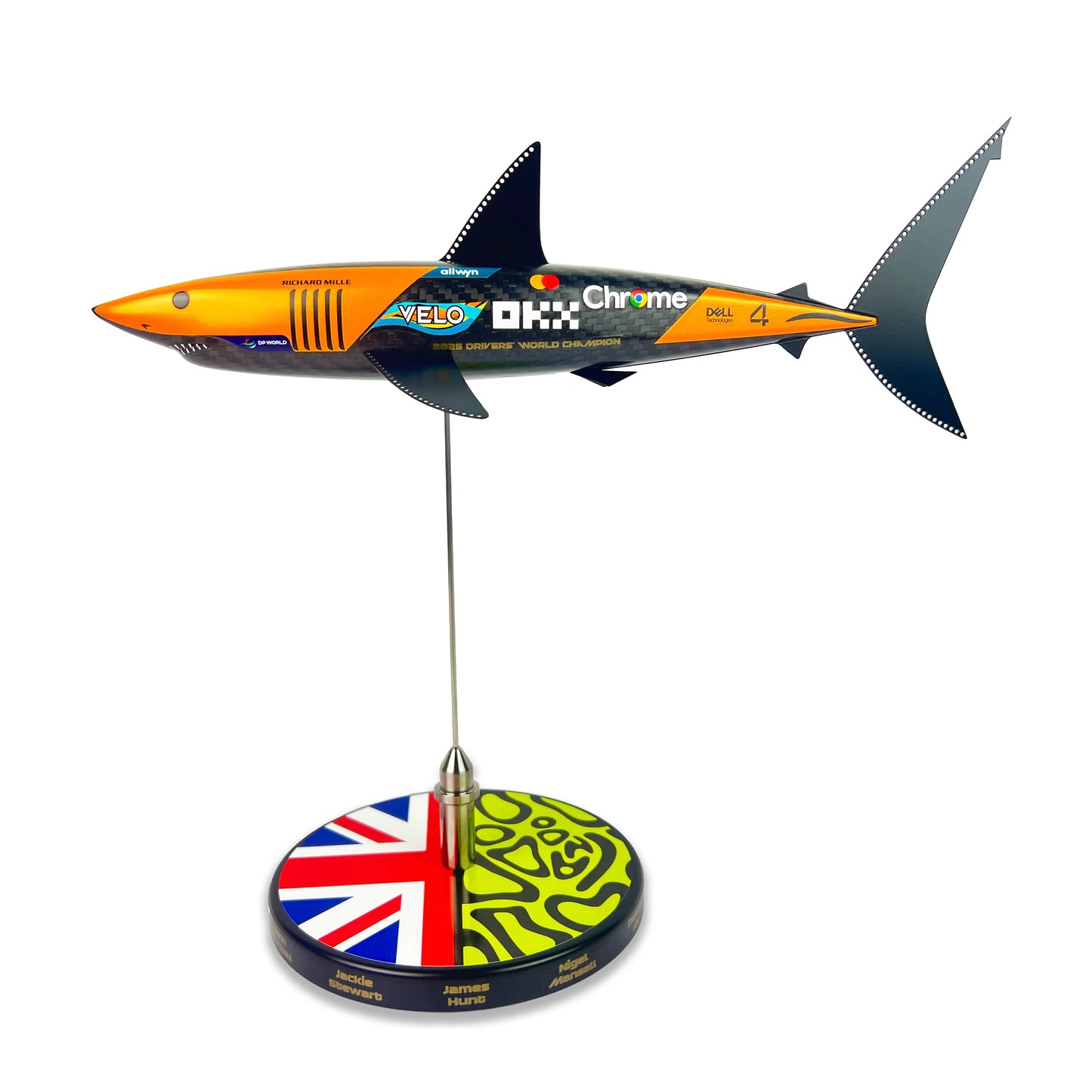 Lando Norris 2025 Driver's World Champion M Mako Sculpture /50