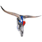 Carbon Fibre Longhorn Steer Skull with Texas Flag