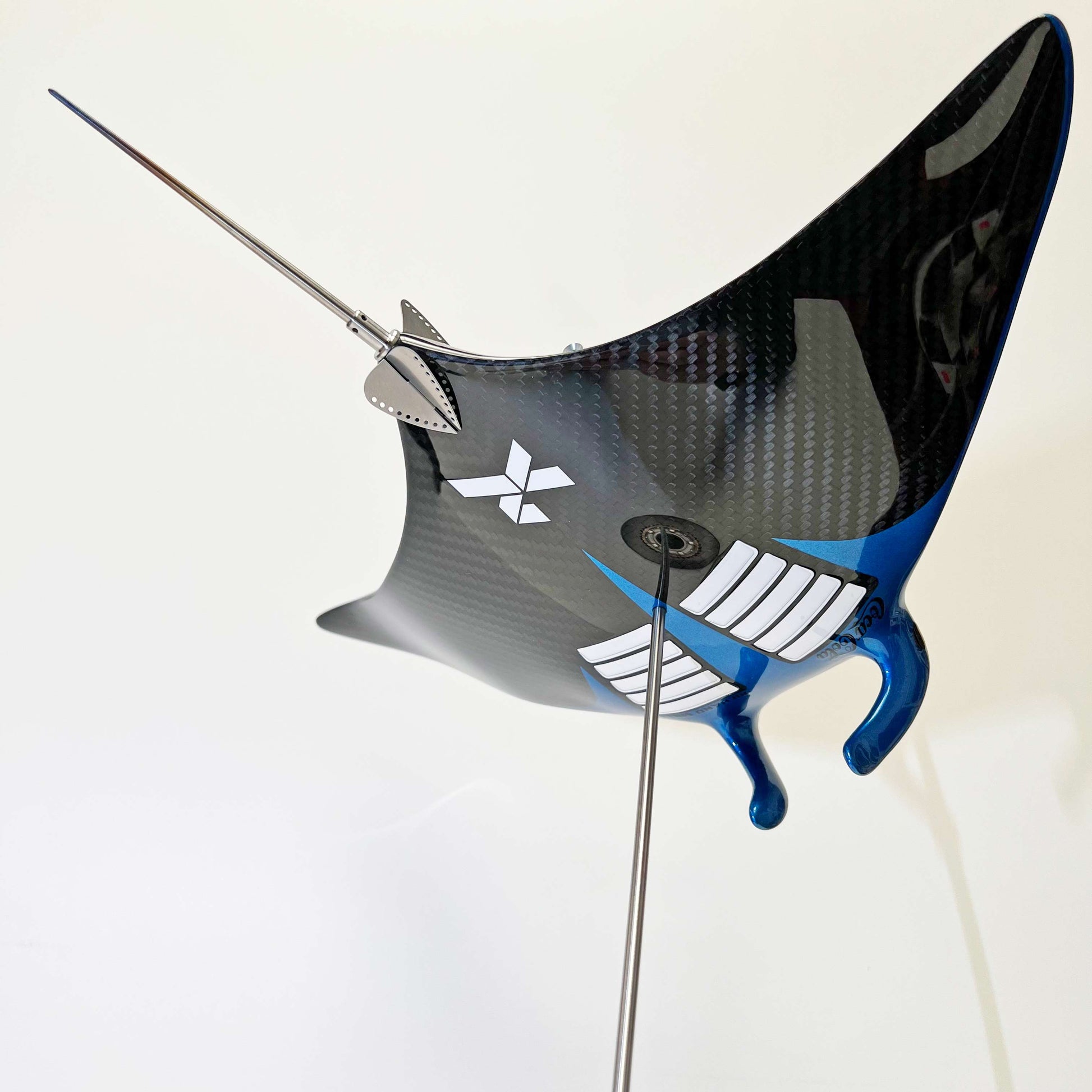 Carbon fibre manta ray sculpture with custom McLaren livery