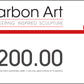 Carbon Art 45 Gift Card