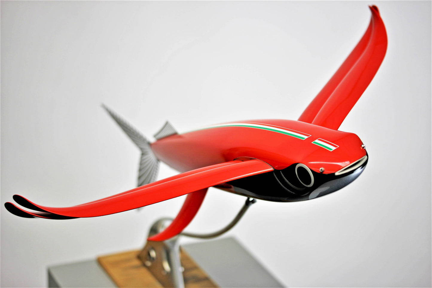 Carbon fibre Flying fish with Ferrari F1 livery on a F1 Plank base with F1 part